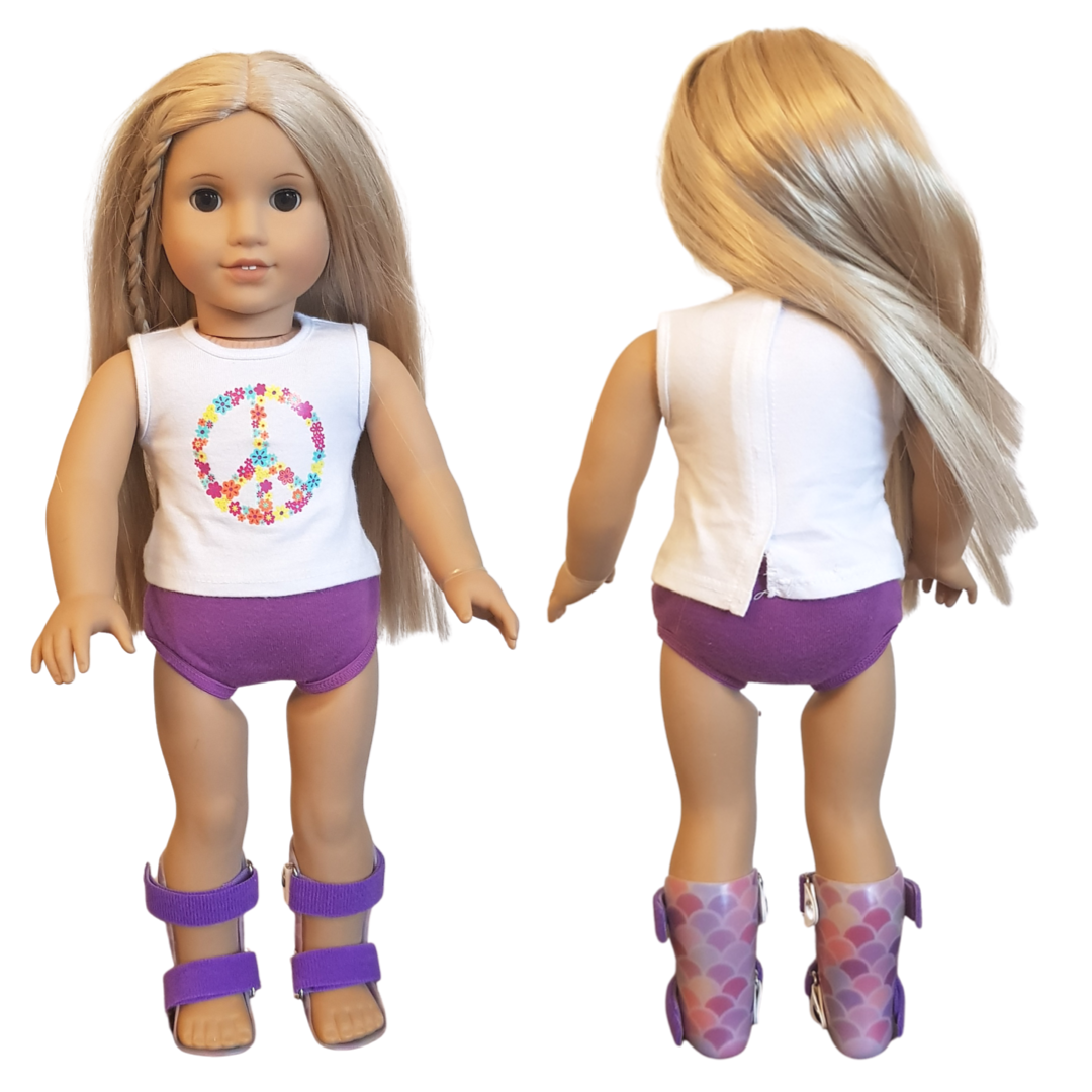 American Girl doll AFO Leg Braces image 0