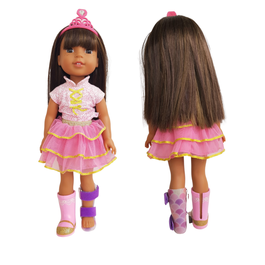 Wellie Wishers doll AFO Leg Braces image 0