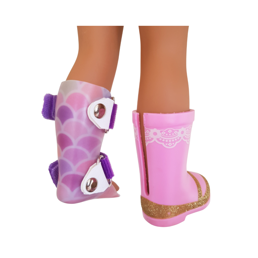 Wellie Wishers doll AFO Leg Braces image 3