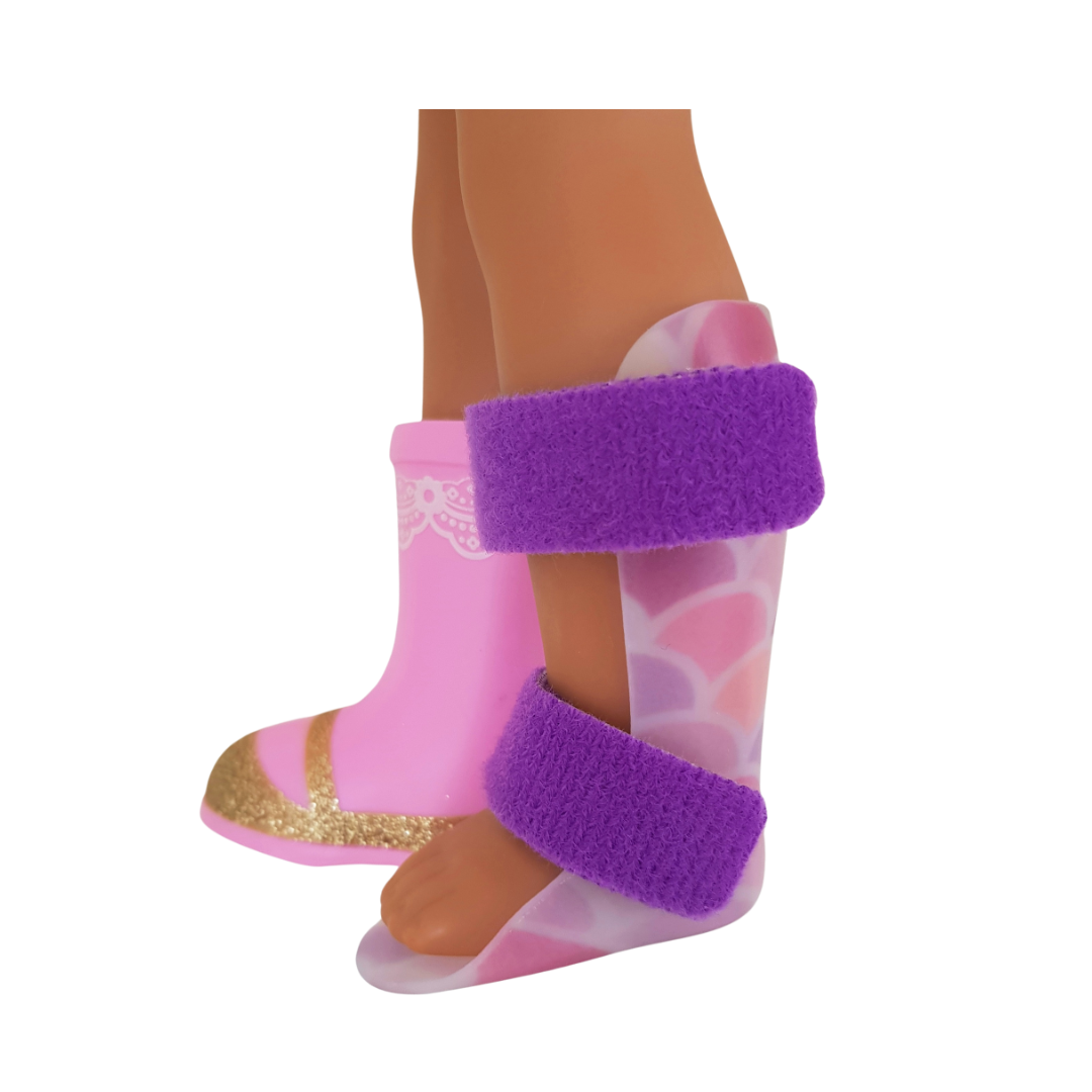 Wellie Wishers doll AFO Leg Braces image 2