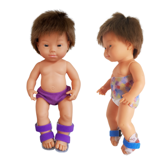 Miniland 38cm doll  AFO Leg Braces image 0
