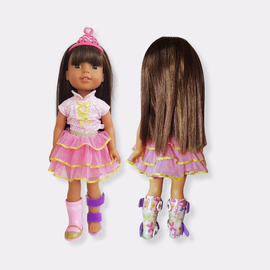 Wellie Wisher Doll AFO Leg Braces